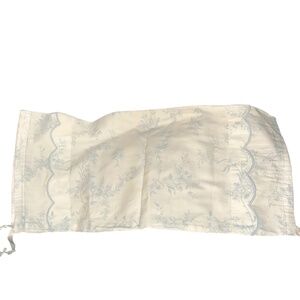 Schweitzer Linens powder blue white floral embroidered  neck roll pillow cover